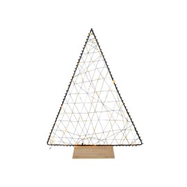 Vánoční dekorace na dřevěném podstavci 80LED stromek 38cm