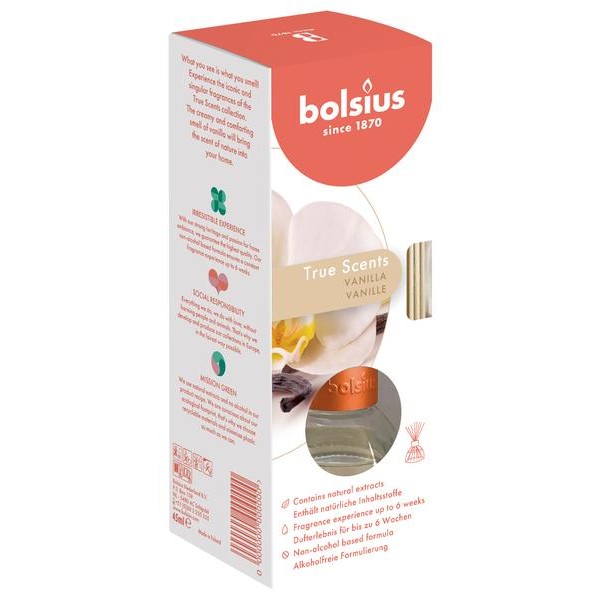 Vonný difuzér BOLSIUS 45ml vanilka