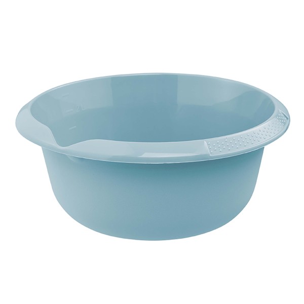 MISKA KULATÁ S VÝLEVKOU 24X10CM, 2,5L,SEV.MODRÁ