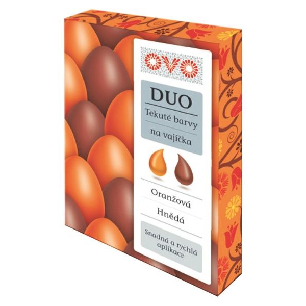 OVO TEKUTÉ BARVY DUO ORAN/HNĚDÁ á 20ML