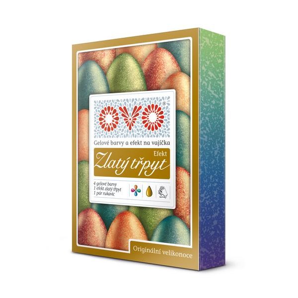 OVO GEL. BARVY 4KS, EFEKT ZLATÝ TŘPYT, á 5ML+PÁR R