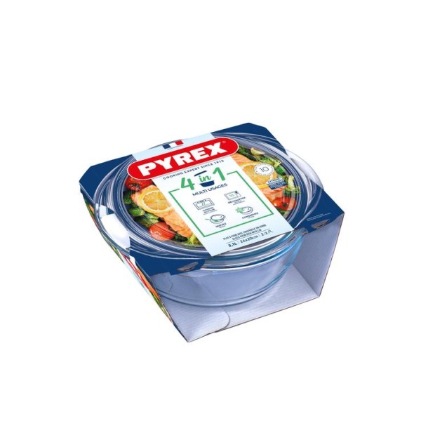 Skleněná zapékací mísa PYREX s víkem 24x20cm/1,6l