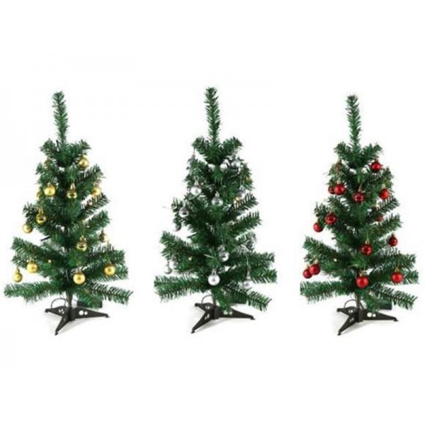 Vánoční dekorace 20LED kuličky stromeček 60cm