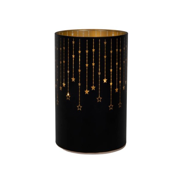Dekorativní lucerna LED 14cm černá