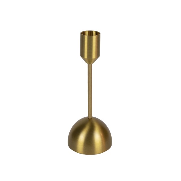 SVÍCEN KOVOVÝ 15CM ZLATÝ