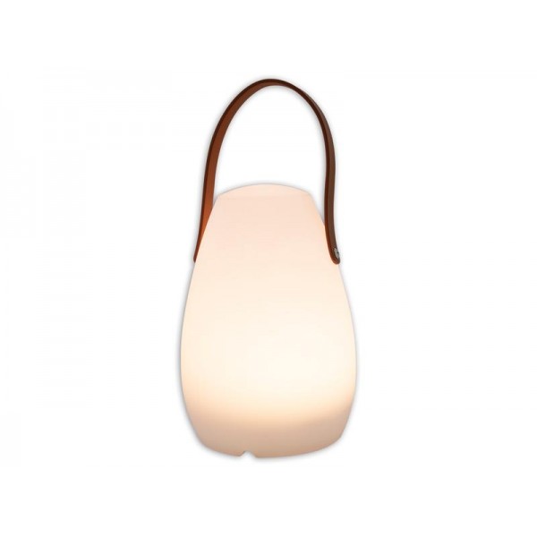 LED Lampa 20cm kožená rukojeť