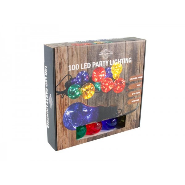 PARTY ŘETĚZ 10 MULTI COLOR LED, 3M 50CM