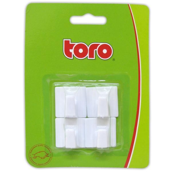 Plastové samolepící háčky TORO 4ks
