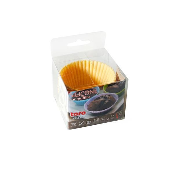 Silikonové košíčky na muffiny 6ks TORO 7cm