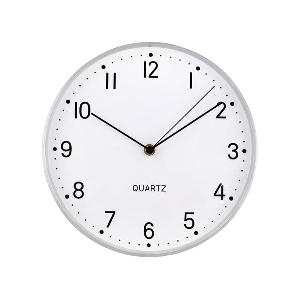 Nástěnné hodiny TORO 25cm stříbrné