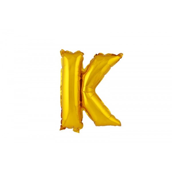Balónek fóliový TORO písmenko "K" 30cm