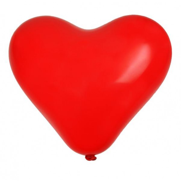 Balónek srdce 23cm TORO 20ks mix barev