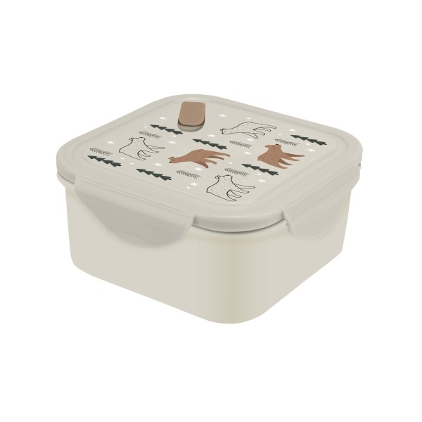 Plastový svačinový box s ventilem KITCHISIMO 1200ml medvídek