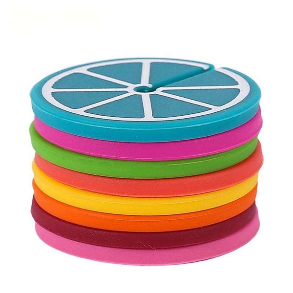 ROZLIŠOVAČ SKLENIC SET 8KS SILIKON PLÁTEK CITRÓNU