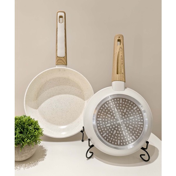 Pánev KITCHISIMO BIANCO 24cm nepřilnavý povrch