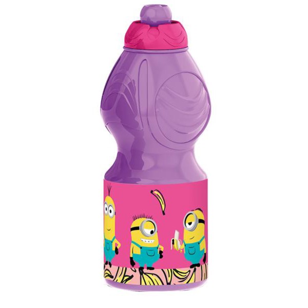 Plastová láhev Mimoni 400ml fialová