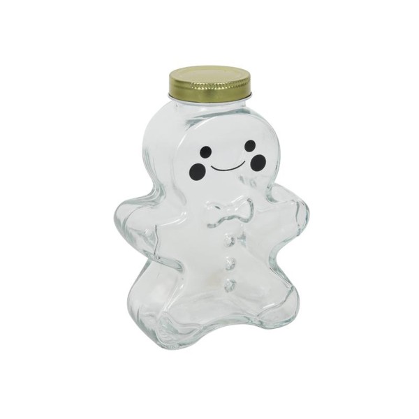 Skleněná dóza s víčkem 450ml perníček