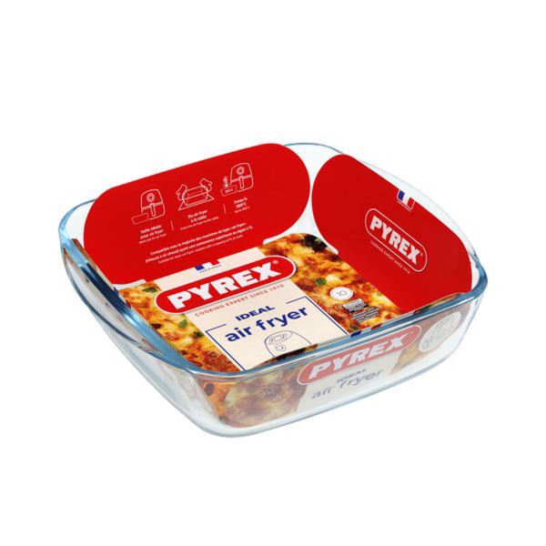 Skleněná mísa do horkovzdušné trouby PYREX 25x22cm/2,2l., borosilikát