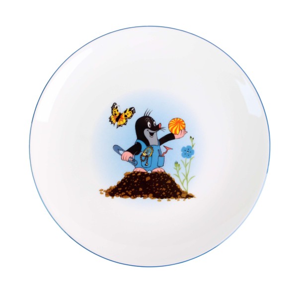 Porcelánový jídelní talíř THUN 21cm krtek MIX motivů