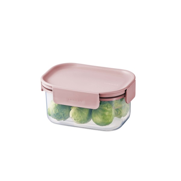 Dóza na potraviny LOCK 385ml Classic plus pink