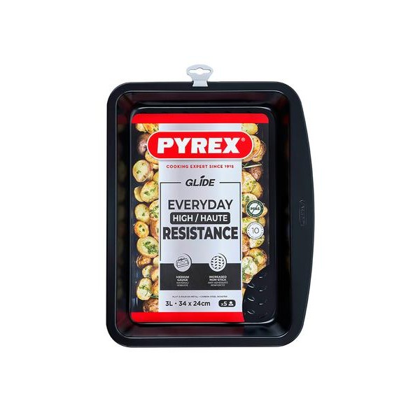 PLECH NA PEČENÍ PYREX 34X24CM