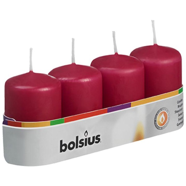 SVÍČKA ADVENTNÍ VÍNOVÁ 4KS