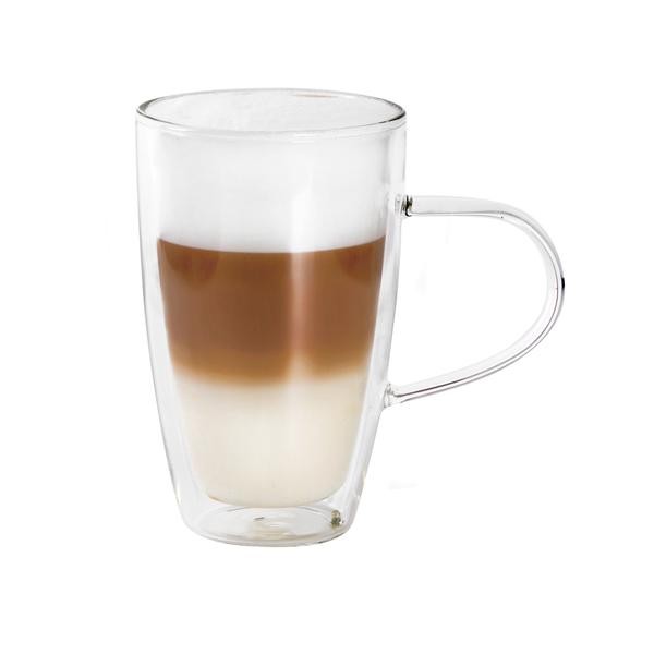 Skleněný hrnek Latté TORO dvojité borosilikátové sklo 390ml