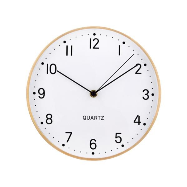 NÁSTĚNNÉ HODINY KULATÉ, PRŮM. 24,8CM, ZLATÝ RÁM