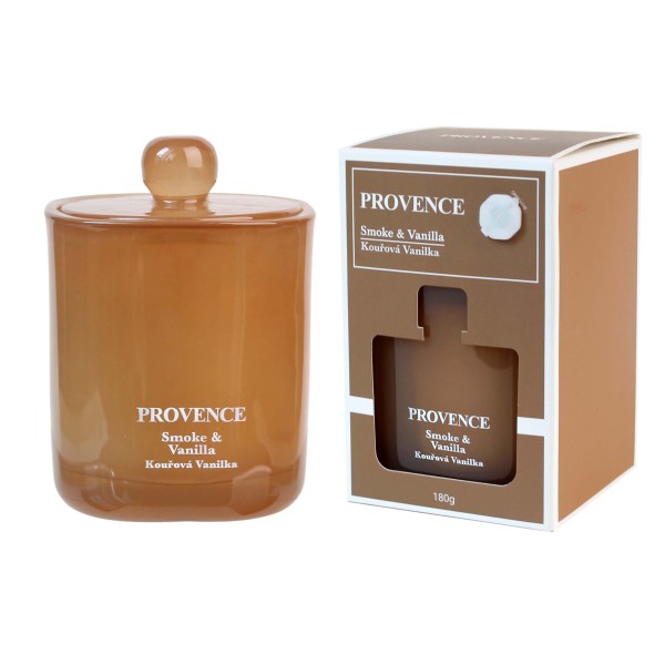 Vonná svíčka ve skle PROVENCE 25 hodin smoke vanilla