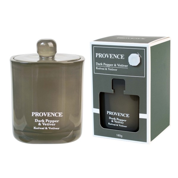 Vonná svíčka ve skle PROVENCE 25 hodin pepř vetiver