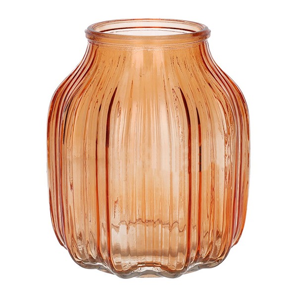 Skleněná váza SUKO 16cm oranžová