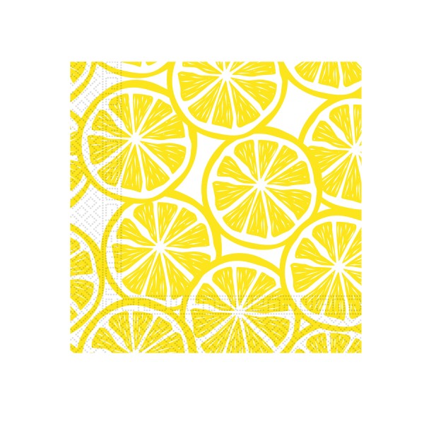 Papírové ubrousky 33x33cm 3vrstvé citron 20ks