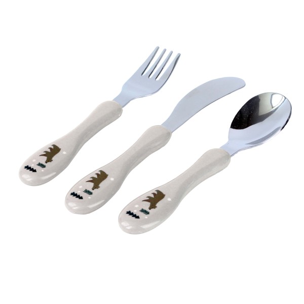 Sada dětských příborů KITCHISIMO 3ks medvídek