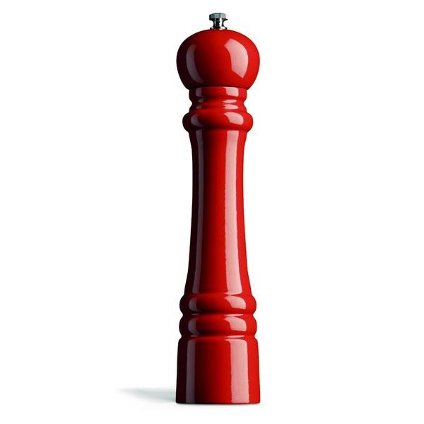 MLÝNEK NA SŮL A PEPŘ 35CM ČERVENÝ, DŘEVO