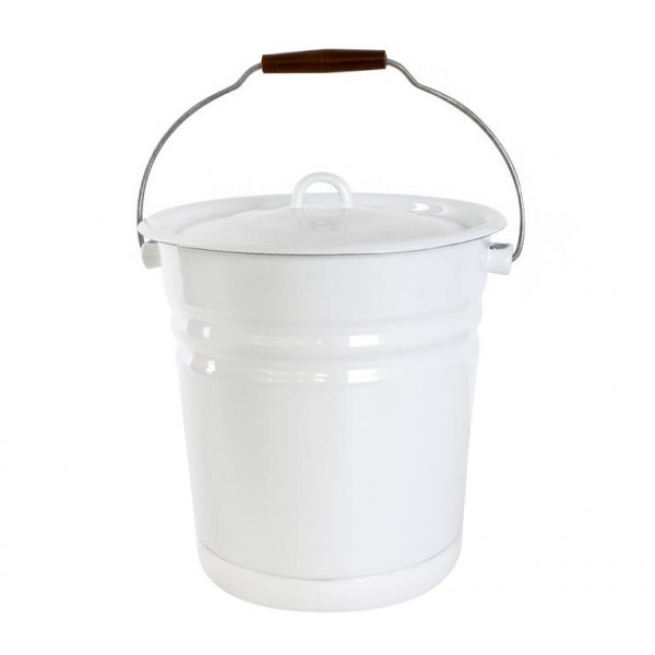 Smaltovaný kbelík s víkem 12l