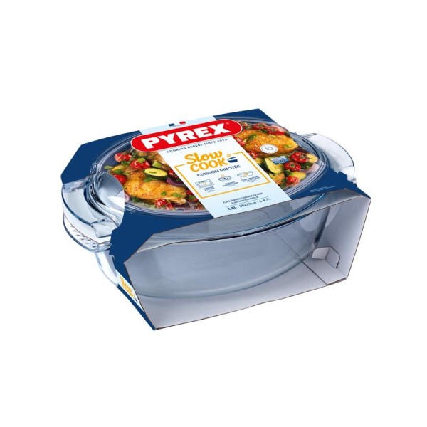 Skleněná zapékací mísa PYREX s víkem 38x23cm/5,8l