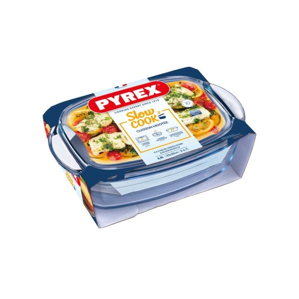 Skleněná zapékací mísa PYREX s víkem 33x20cm/4,5l