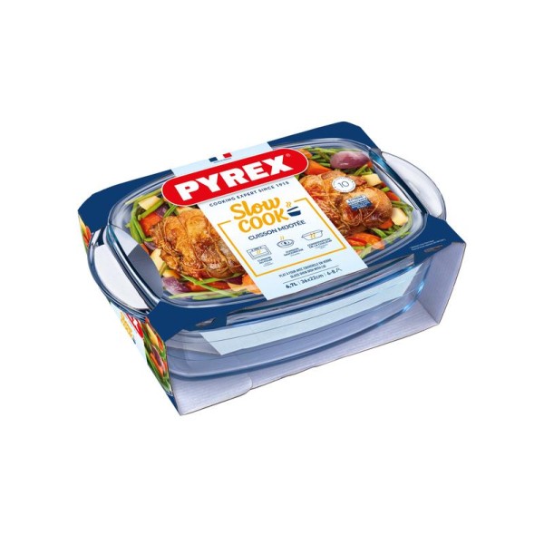 Skleněná zapékací mísa PYREX s víkem 36x22cm/6,7l