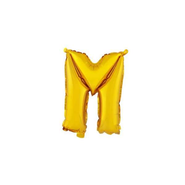Balónek fóliový TORO písmenko "M" 30cm