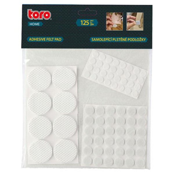 Samolepicí ochranná podložka TORO 125ks bílá