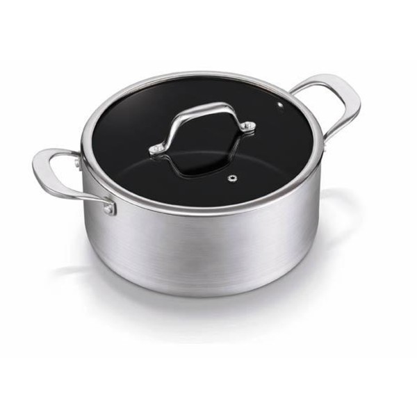 Kastrol s poklicí BRABANTIA Technopro 20cm 2,9l nepřilnavý povrch