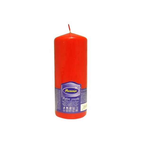 Neparfemovaná svíčka PROVENCE 16cm  červená