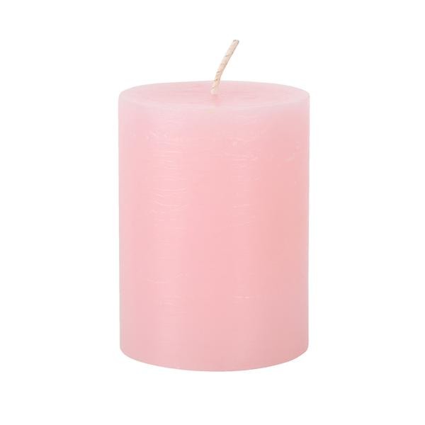 Rustikální svíčka 10cm PROVENCE růžová