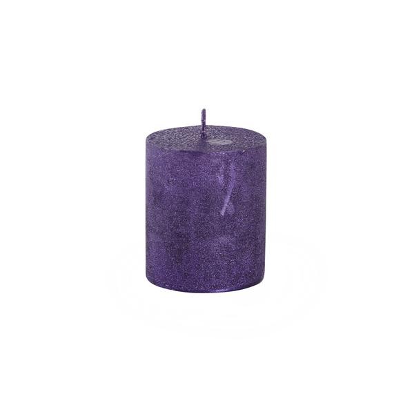 Rustikální svíčka 7cm PROVENCE fialová