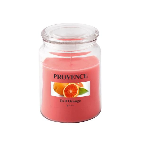 Vonná svíčka ve skle PROVENCE 95 hodin červený pomeranč