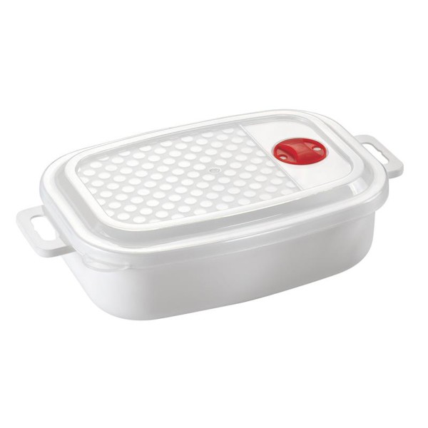Plastová dóza do mikrovlnné trouby HEIDRUN s víkem 1,5l.