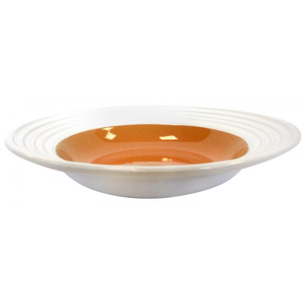 Keramický hluboký talíř TORO 23cm oranžový