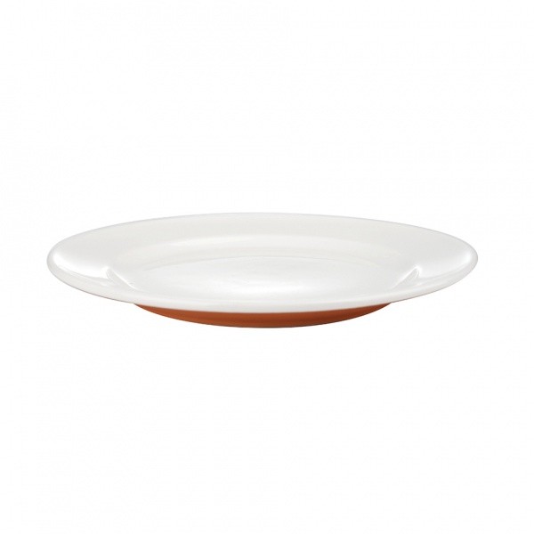Talíř dezertní, porcelán,  oranžový mat, 19,8 cm