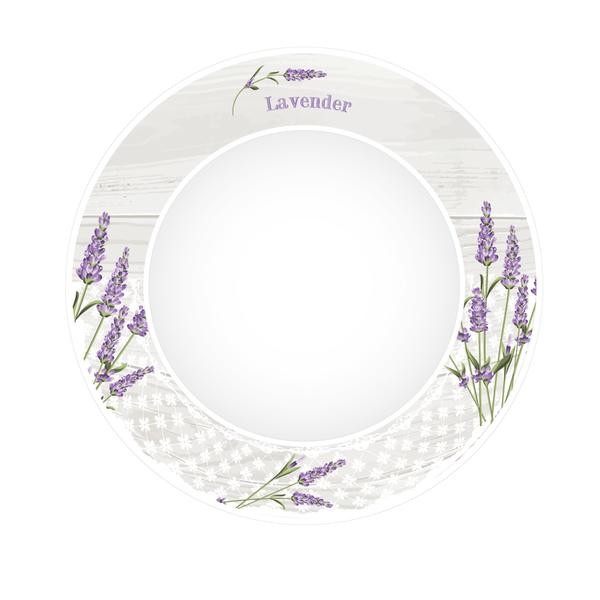 TALÍŘ POLÉVKOVÝ "LEVANDULE 2", PORCELÁN, 21,5X4CM