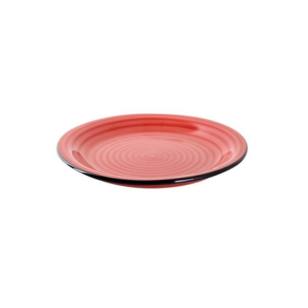 Keramický dezertní talíř TORO 19,3cm, tmavě červený
